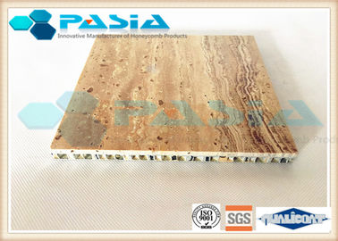 China Los paneles de techo de piedra del panal del travertino, los paneles de piedra ligeros a prueba de humedad proveedor